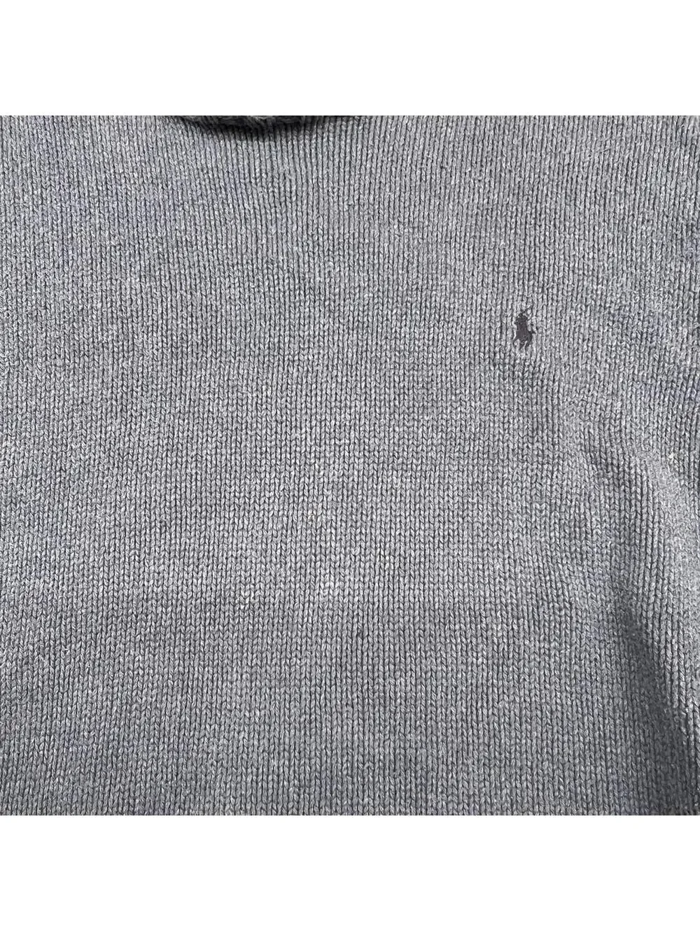 vintage polo ralph lauren light blue heavyweight knit sweater size xl